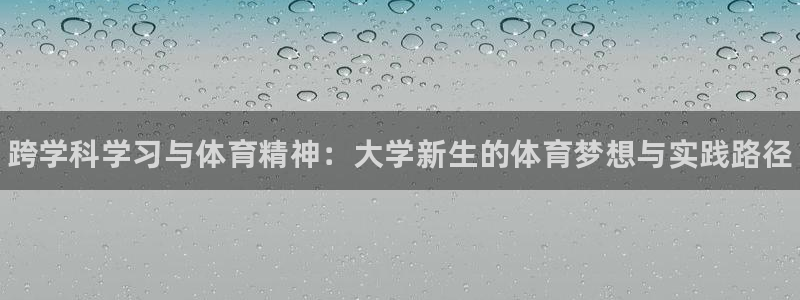 MK体育官方正版app娱乐网站：跨学科学习与体育精神：大学新