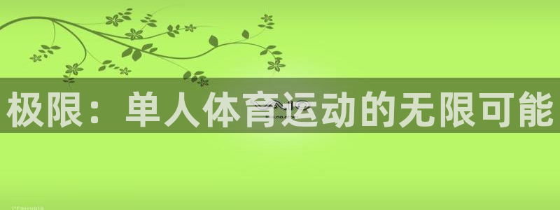 MK体育官网下载软件：极限：单人体育运动的无限可能